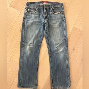 Lucky Brand Men's Straight Jeans in Faded Blue Denim